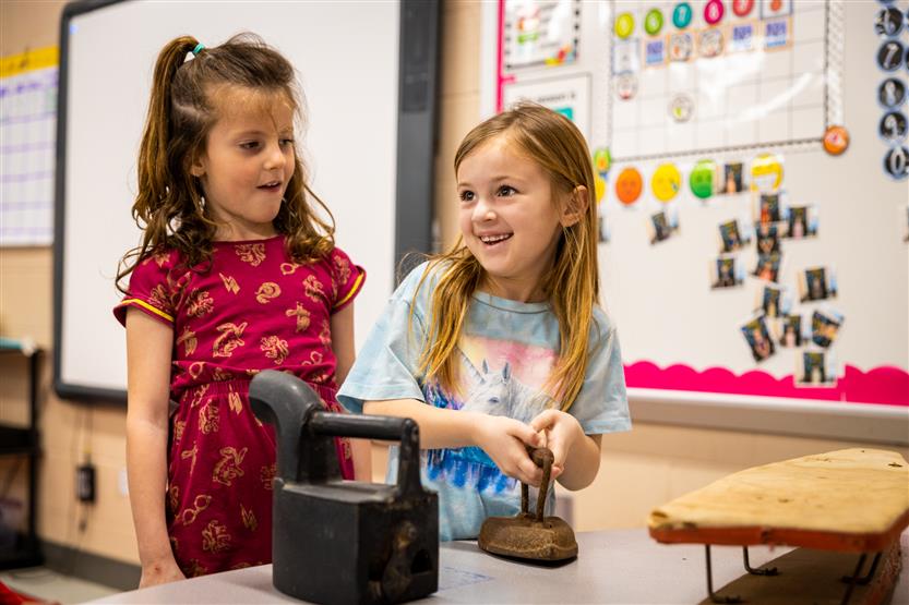 Heritage Elementary kindergartners explore history